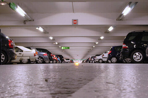 Underground parking cleaning in Brussels